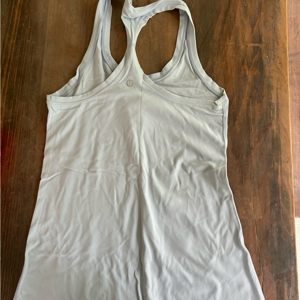 Lululemon racer back tank light blue